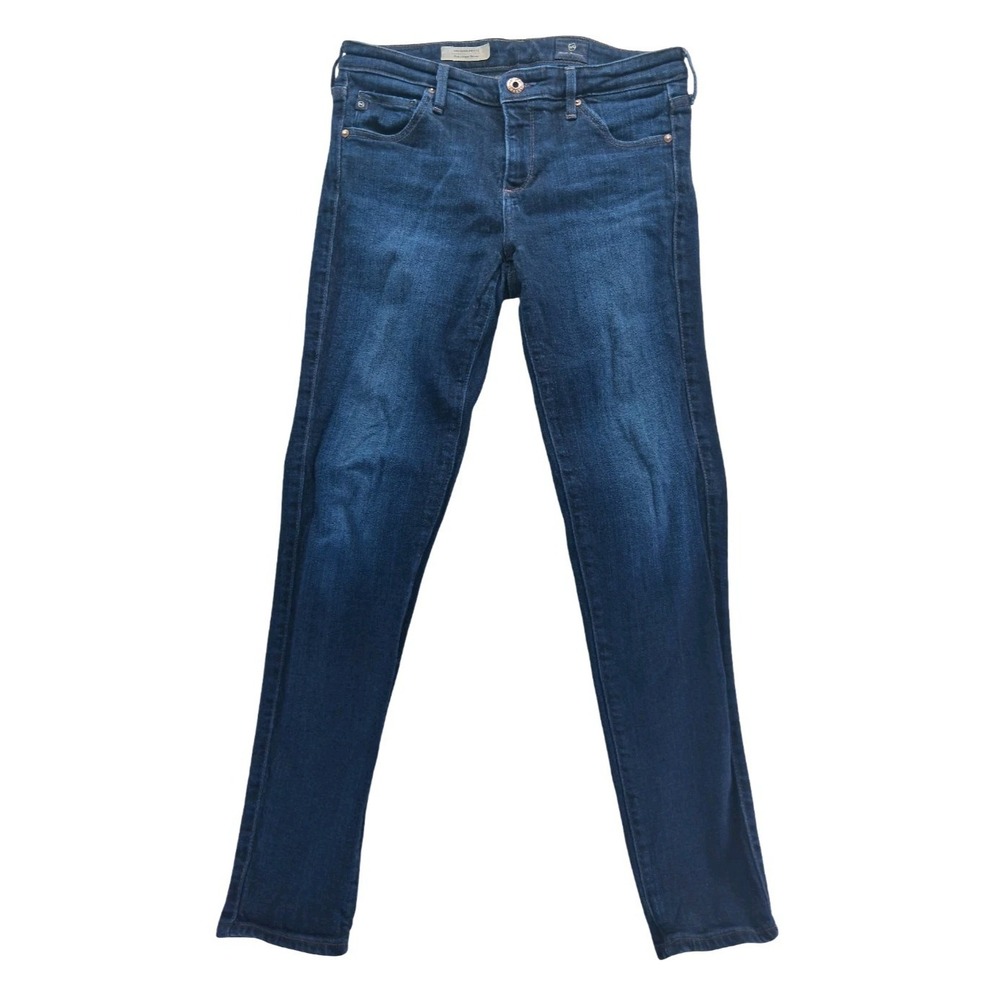 AG Adriano Goldschmied Legging Petite Jeans Womens 28P X 27 Blue Dark Wash Denim
